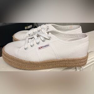 Superga White Canvas Sneakers